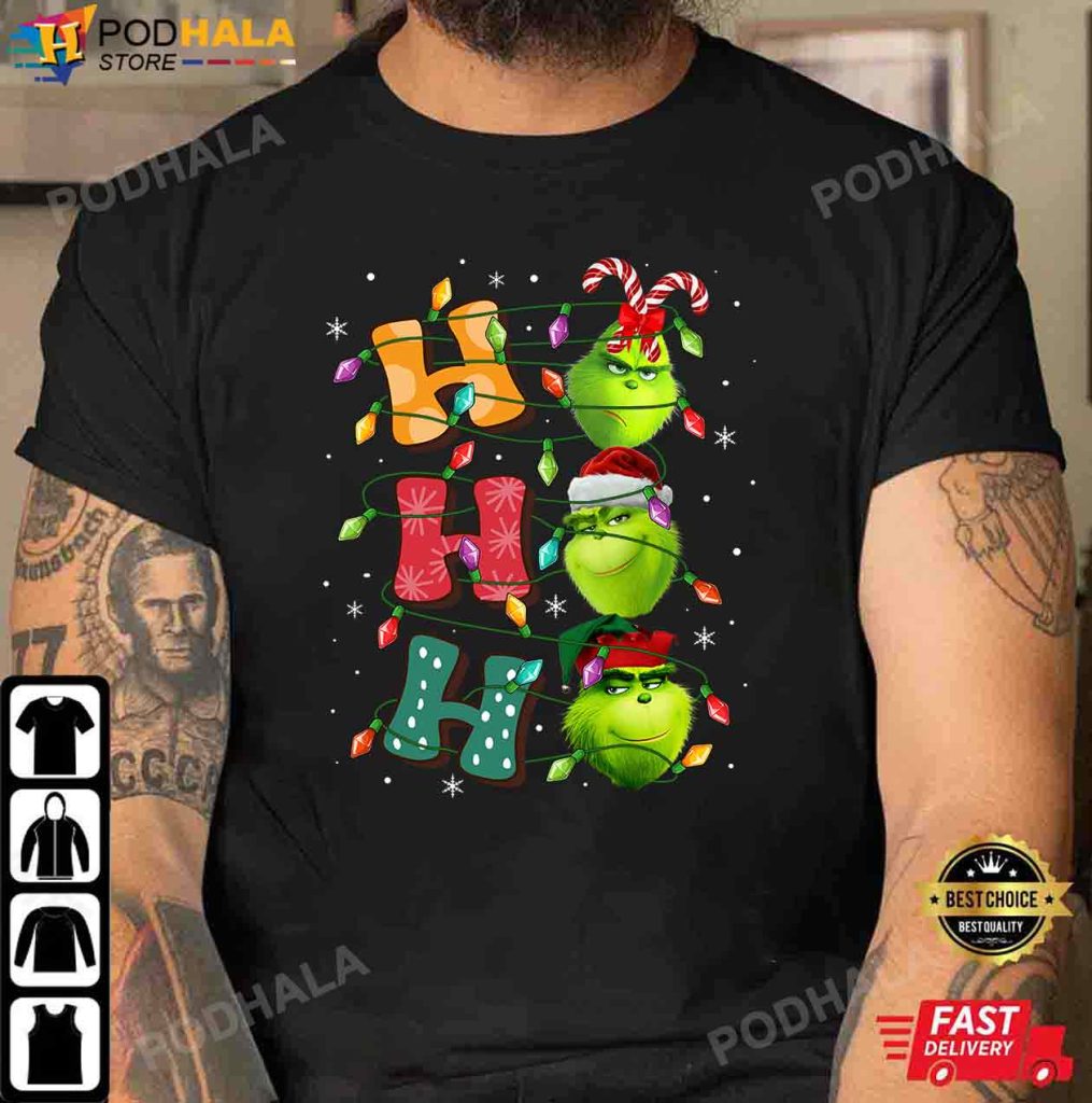 Grinch Christmas Shirt Ho Ho Ho Grinch Xmas Gifts