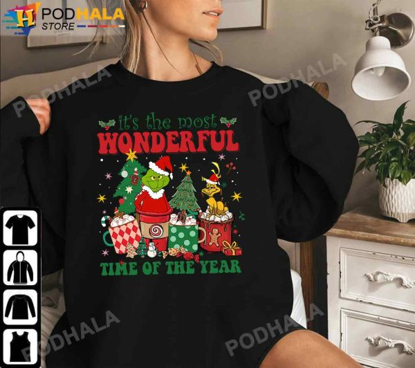 Grinch Christmas Shirt, It’s The Most Wonderful Time of The Year T-Shirt