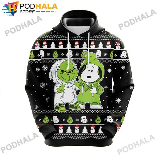 Grinch Christmas Snoopy 3D Hoodie Grinch Gifts