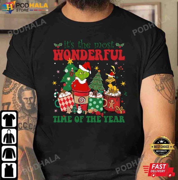 Grinch Christmas Shirt, It’s The Most Wonderful Time of The Year T-Shirt