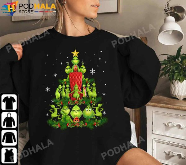 Grinch and Max Dog Christmas Tree 2022, Grinch Christmas Shirt