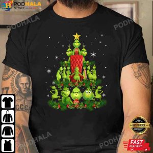 Grinch and Max Dog Christmas Tree 2022 Grinch Christmas T Shirt