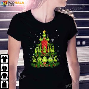 Grinch and Max Dog Christmas Tree 2022 Grinch Christmas TShirt