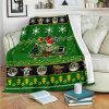 Grogu Baby Yoda And Porg Santa Claus Christmas Blanket
