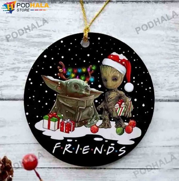 Groot & Baby Yoda Friends Christmas Tree Decoration Christmas Ornaments