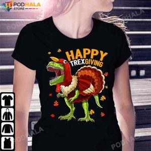 Happy TRexgiving T Rex Dinosaur Turkey Thanksgiving Gifts T-Shirt