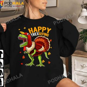 Happy TRexgiving T Rex Dinosaur Turkey Thanksgiving Gifts Sweatshirt