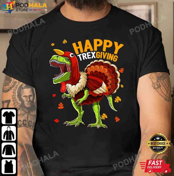 Happy TRexgiving T Rex Dinosaur Turkey Thanksgiving Gifts T-Shirt