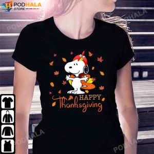 Happy Thanksgiving TShirt Funny Turkey Snoopy Lover Thanksgiving Gifts