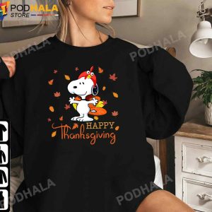 Happy Thanksgiving Tee Funny Turkey Snoopy Lover Thanksgiving Gifts