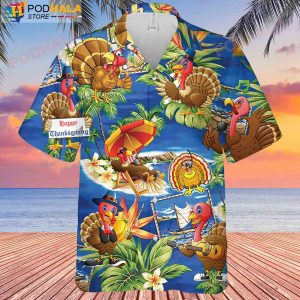 Happy Thanksgiving Turkey Thanksgiving Hawaiian Shirt, Thanksgiving Gifts