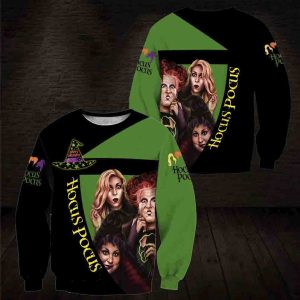 Hocus Pocus Costumes 3D Sweatshirt All Over Printed Halloween Gifts