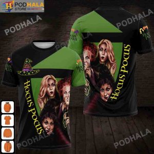 Hocus Pocus Costumes 3D Tshirt All Over Printed Halloween Gifts