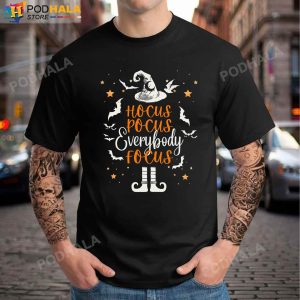 Hocus Pocus Everybody Focus T Shirt Halloween Gifts Teachers 2