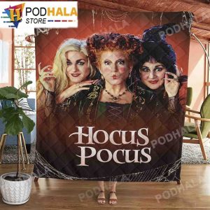 Hocus Pocus Quilt Blanket Halloween Gifts