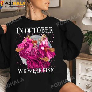 In October We Wear Pink Hocus Pocus Breast Cancer sweatshirt