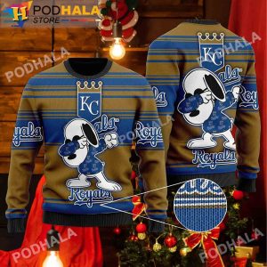 Kansas City Royals MLB Snoopy Lover Xmas Gifts Ugly Christmas Sweater