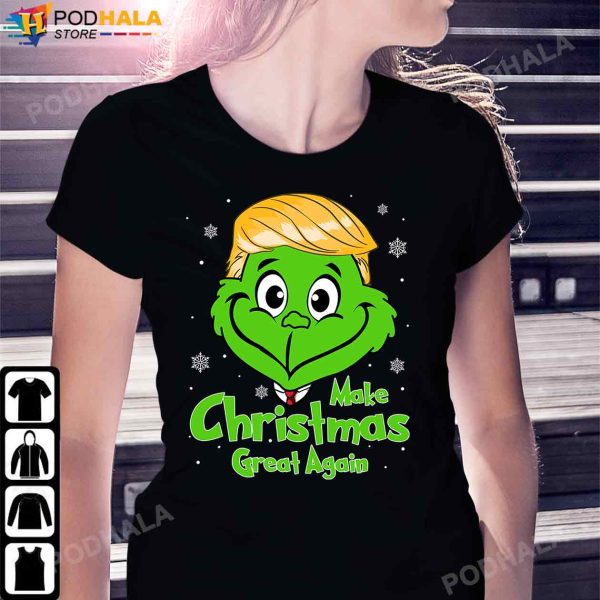 Make Christmas Great Again Trump Grinch Christmas Shirt