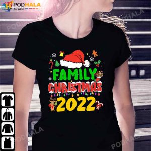 Matching Family Christmas 2022 Team Santa Elf Squad Pajamas Funny Christmas Tee