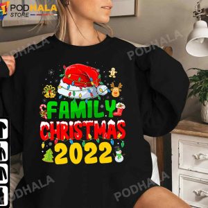 Matching Family Christmas 2022 Team Santa Elf Squad Pajamas T-Shirt