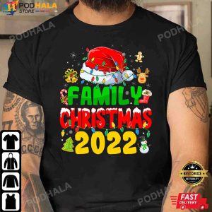Matching Family Christmas 2022 Team Santa Elf Squad Pajamas TShirt