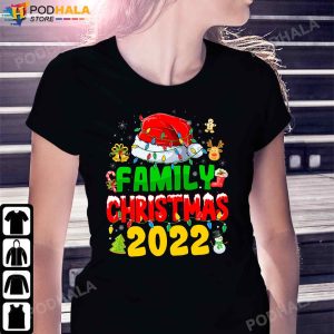 Matching Family Christmas 2022 Team Santa Elf Squad Pajamas Tee