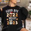 Merry Christmas And Happy New Year Good Bye 2022 Hello 2023 T-Shirt
