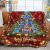 Merry Christmas Stitch Christmas Tree Funny Christmas Blanket