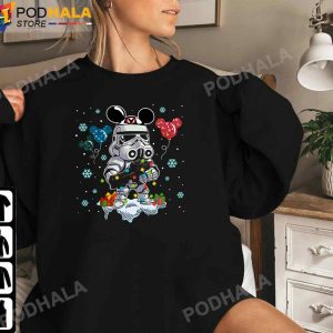 Merry Christmas Stormtrooper Mickey Ears Star Wars Mickey Christmas T Shirt