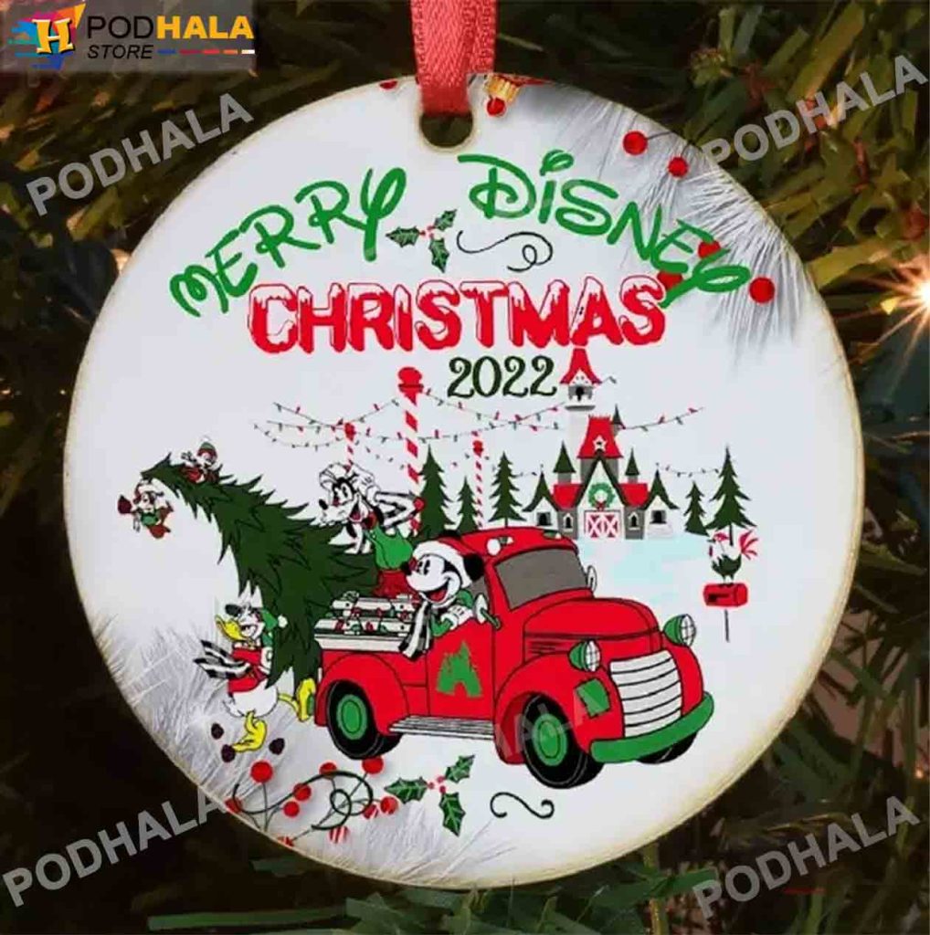 Merry Disney Christmas Mickey Christmas Ornaments