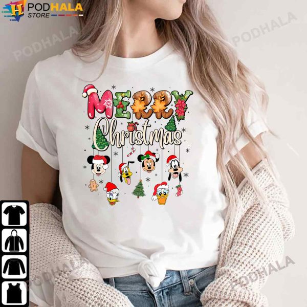 Mickey And Friends Disney Characters Christmas Shirt, Xmas Gifts For Fans