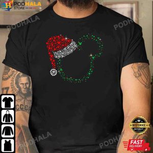 Mickey Christmas Shirt Mickey Mouse Santa Hat Christmas TShirt