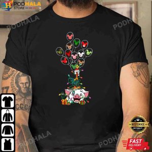 Mickey Christmas Shirt Moana Pua And Hei Hei Mickey Balloons TShirt