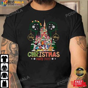 Mickey Christmas Shirt Verry Merry Party 2022 Mickey Ears Christmas