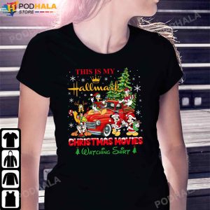 Mickey Christmas T Shirt This is my Hallmark Christmas Movies Watching Shirt