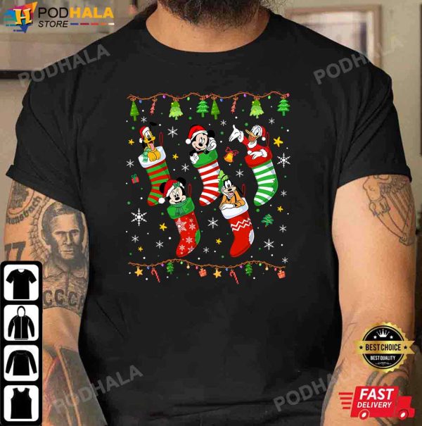 Mickey Christmas Shirt, Disney Christmas Lights Mickey and Friends