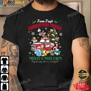 Mickey Christmas TShirt Farm Fresh Mickey Mouse Merry Christmas Gifts