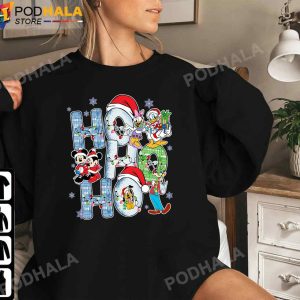 Mickey Christmas Tee Ho Ho Ho Mickey And Friends Christmas Lights