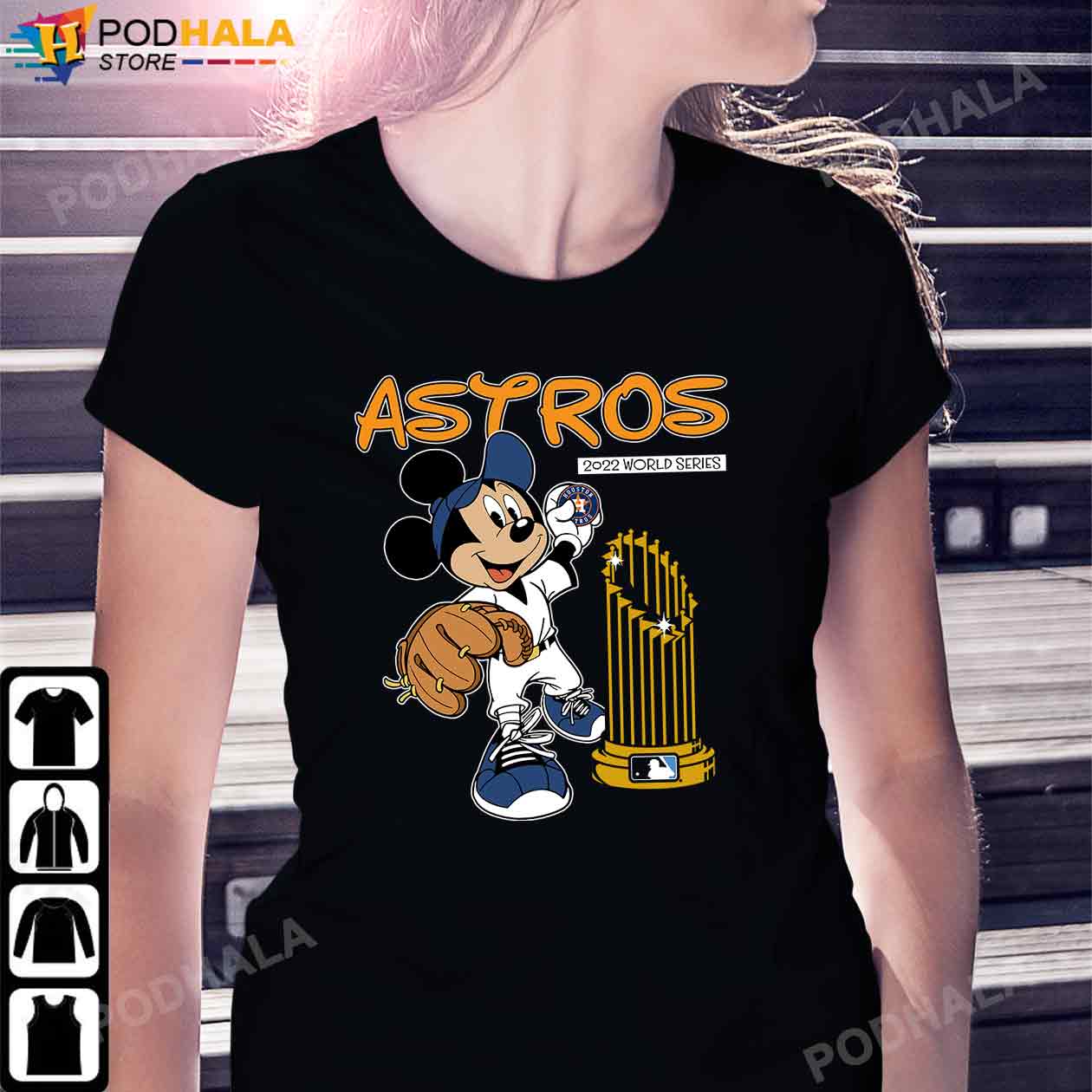 Mickey Mouse Houston Astros World Series 2022 T-Shirt For Fans