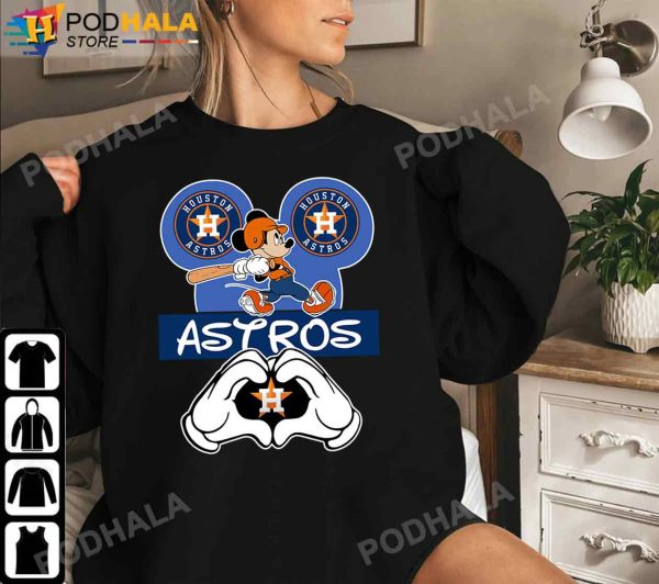 Mickey Mouse I Love Houston Astros World Series 2022 T-Shirt