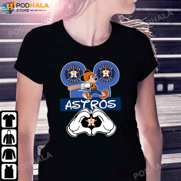 Mickey Mouse I Love Houston Astros World Series 2022 T-Shirt
