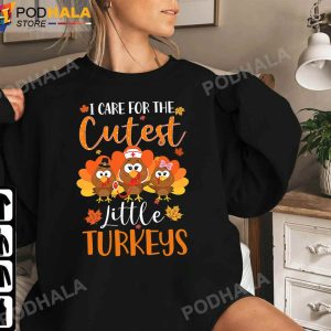 Nurse Turkey Thanksgiving Nurse Day Womens NICU Nurse Sweatshirt