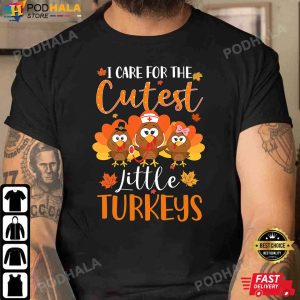 Nurse Turkey Thanksgiving Nurse Day Womens NICU Nurse T Shirt