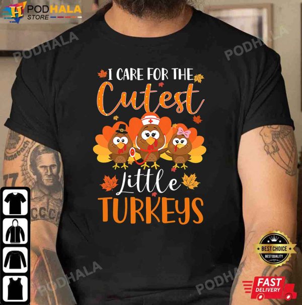 Nurse Turkey Thanksgiving Nurse Day Womens NICU Nurse T-Shirt