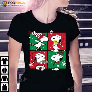Peanuts Christmas Gifts Snoopy Christmas T Shirt women