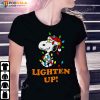Peanuts Christmas Snoopy Christmas Shirt Lighten Up  T-Shirt, Xmas Gifts