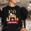 Peanuts Christmas Snoopy Fireplace Funny Christmas Gifts T-Shirt