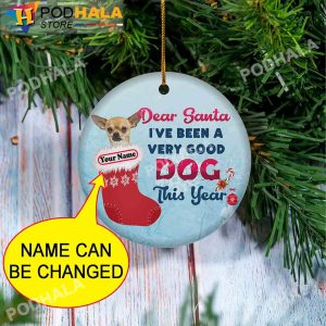 Personalized Dog Ornaments, Custom Chihuahua Ornaments