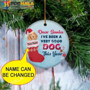 Personalized Dog Ornaments, Custom Dachshund Ornaments