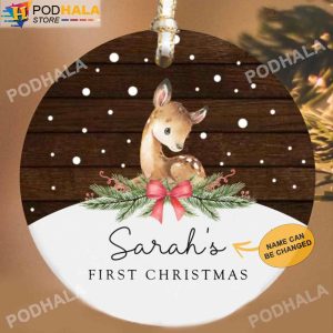 Personalized Family Ornaments, Baby’s First Christmas Ornaments Xmas Gifts